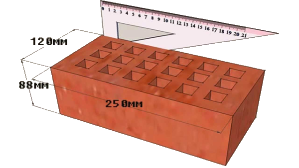 Расход кирпича