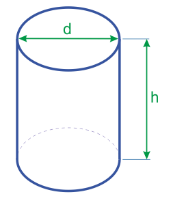 Цилиндр высота и диаметр